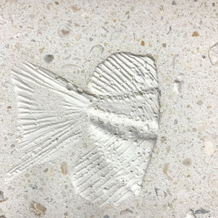 MATRIX-Z 6" x 6" Compressed Stone / Cement Medallion Tile in Beige