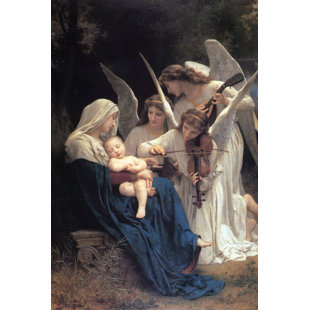BUYENLARGE Song of the Angels by William-Adolphe Bouguereau Painting Print on Wrapped Canvas