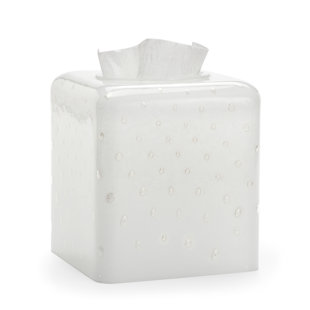 LABRAZEL Contessa White Tissue Box Cover