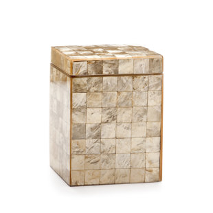 LABRAZEL Capiz Bathroom Storage Container