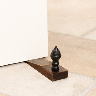 DCOR DESIGN Deluxe Oak Wood Door Wedge