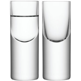 LSA INTERNATIONAL Boris 1.6907oz. Handmade Double Wall Glass Set (Set of 2)