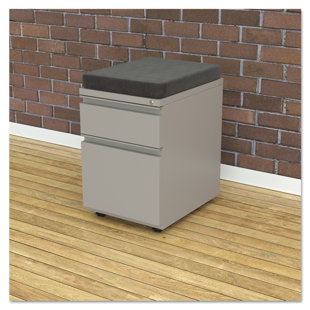 ALERA® Etros Series 14.87'' Wide 2 -Drawer Mobile Steel File Cabinet