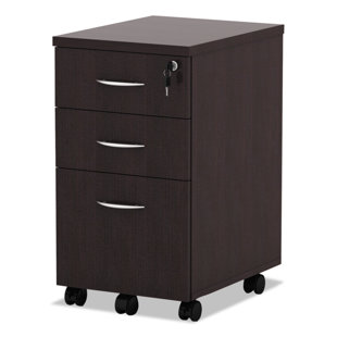 ALERA® Valencia 15.8'' Wide 3 -Drawer Mobile File Cabinet