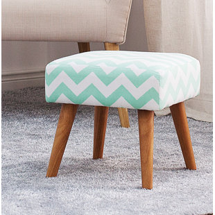HOME LOFT CONCEPT 50cm Wide Rectangle Chevron Footstool Ottoman
