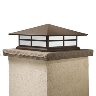 LOON PEAK® Abston Stained Glass Pier Mount Light