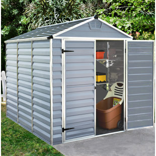 CANOPIA BY PALRAM Skylight 7.5 ft. W x 6 ft. D Plastic Garden Shed