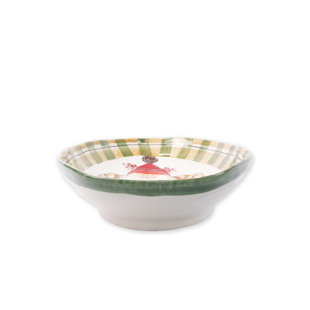 VIETRI Old St. Nick Oval Serving Bowl