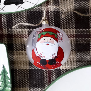 VIETRI Old St. Nick Golfing Ornament