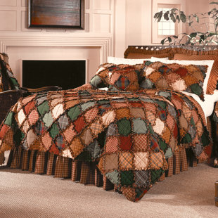 DONNA SHARP Campfire Cotton Quilted Patchwork Quilt