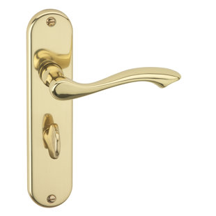 URFIC Kensington Bathroom Lock Door Handle (Set of 2)