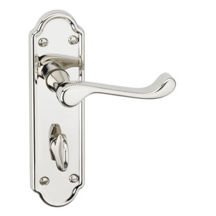 URFIC Ashworth Bathroom Lock Door Handle (Set of 2)