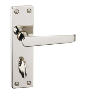 URFIC Victorian Bathroom Lock Door Handle (Set of 2)