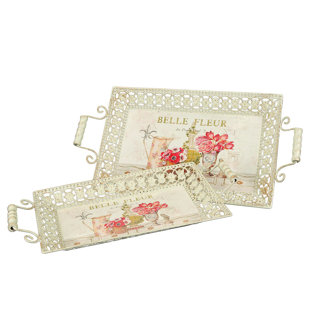 LILY MANOR 2-tlg. Serviertablett-Set Amos