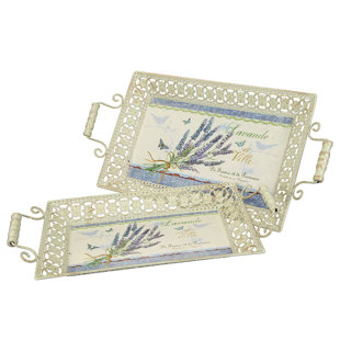 LILY MANOR 2-tlg. Serviertablett-Set Amy