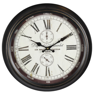 KÜSTENHAUS Analoge Wanduhr Slaytonville 40 cm