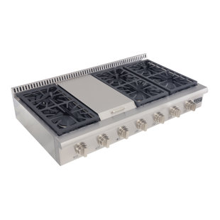 Kucht Professional 48" Stainless Steel 6 Burner Cooktop
