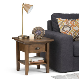 SIMPLI HOME Redmond Solid Wood End Table with Storage