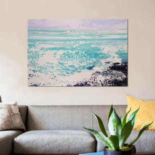 HOUSE OF HAMPTON 'Cornwall Haze' by Michael Sole Graphic Art Print on Wrapped Canvas