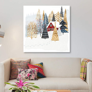 LARK MANOR Christmas Chalet I by Victoria Borges - Wrapped Canvas Print