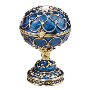 DESIGN TOSCANO Skulptur Romanov Fabergé-Ei Peterhof