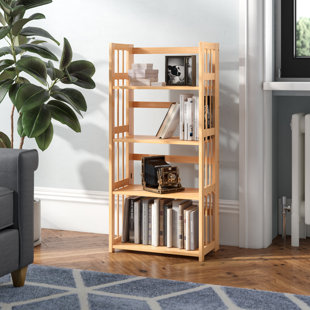 NATUR PUR 115cm H x 54cm W Solid Wood Etagere Bookcase