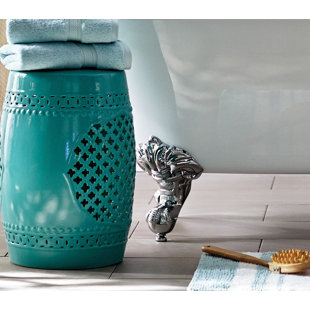 LANGLEY STREET Octavius Ceramic Accent Stool