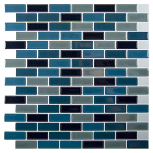 TRUU DESIGN 10" x 10" PVC Peel & Stick Subway Tile