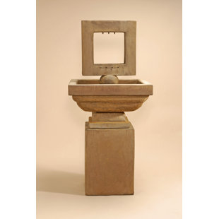 GIANNINI GARDEN ORNAMENTS Contempo Concrete Square Fountain