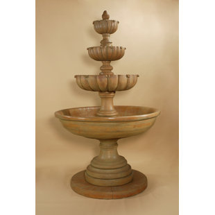 GIANNINI GARDEN ORNAMENTS Urbino Concrete 4 Tier Fountain