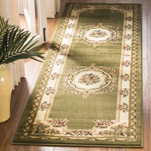 FLEUR DE LIS LIVING Franklin Square Performance Ivory/Red/Green Rug