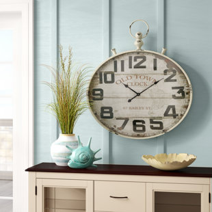 BREAKWATER BAY Metal Wall Clock (Set of 2)