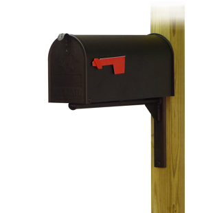 SPECIAL LITE PRODUCTS Steel Post Mounted Mailbox