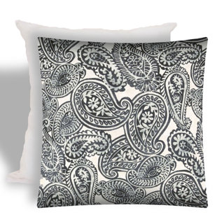 JOITA Elio Paisley Indoor/Outdoor Reversible Throw Pillow