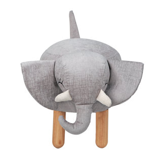 KARLA DUBOIS Heffy the Elephant Kids Stool Ottoman