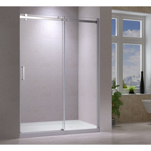 JADE BATH Quartz 48" x 78" Single Sliding Frameless Shower Door