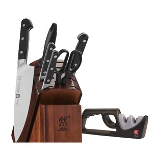 ZWILLING J.A. HENCKELS Zwilling Pro 7-piece Knife Block Set with Bonus Sharpener