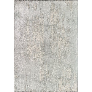 COSMOLIVING BY COSMOPOLITAN Duchess Abstract Gray/Cream Area Rug