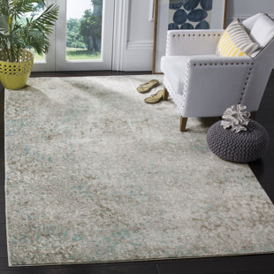 WILLISTON FORGE Cogan Vintage Inspired Looped/Hooked Grey Rug