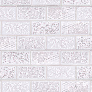 MEROLA TILE Antic Feelings 3" x 6" Ceramic Patterned Subway Wall Tile