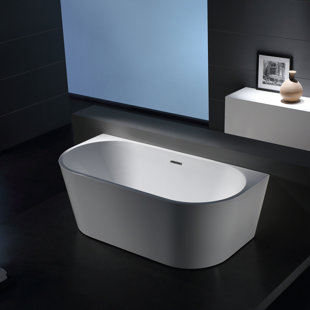 JADE BATH Sao Paolo 67'' x 31.5'' Freestanding Soaking Acrylic Bathtub