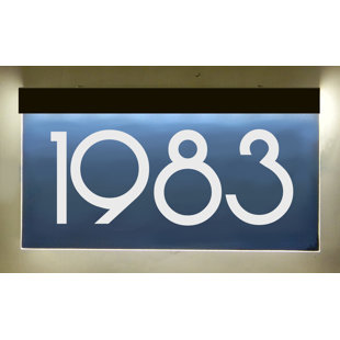 EZ STREET SIGNS 1 line LED address sign with plug in transformer