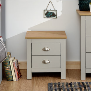 ZIPCODE DESIGN Loretta 2 Drawer Bedside Table