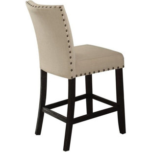 CANORA GREY Jeannie Upholstered Counter Stool (Set of 2)