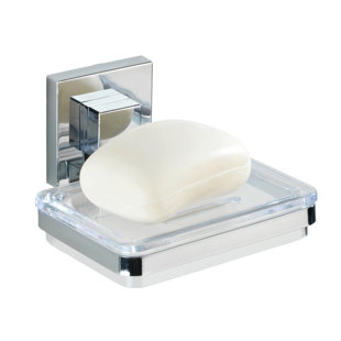 WENKO INC Vacuum-Loc Quadro Stainless Steel Soap Dish