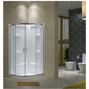JADE BATH Aspen W H Framed Round Reversible Shower Enclosure