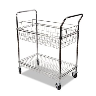 ALERA® Two-Shelf,Carry-all Cart/Mail Cart,