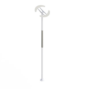 HEALTHCRAFT SuperPole with Angled Ceiling Plate 0-45 Degree (8-FT), Vertical Support Grab Bar