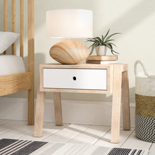 NORDEN HOME Deborah 1 Drawer Bedside Table