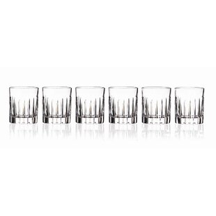 LORREN HOME TRENDS Timeless 3.5oz. Crystal Shot Glass / Shooter Set (Set of 6)